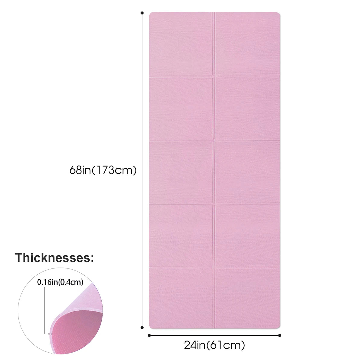 Yoga Mat Anti-Slip 4MM — Fitness, Yoga & Pilates