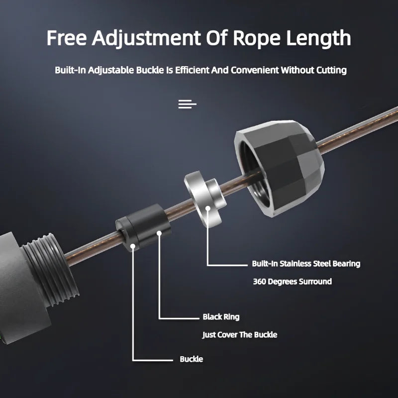 Speed Jump Rope — Steel Wire, Tangle-Free | Crossfit & Cardio