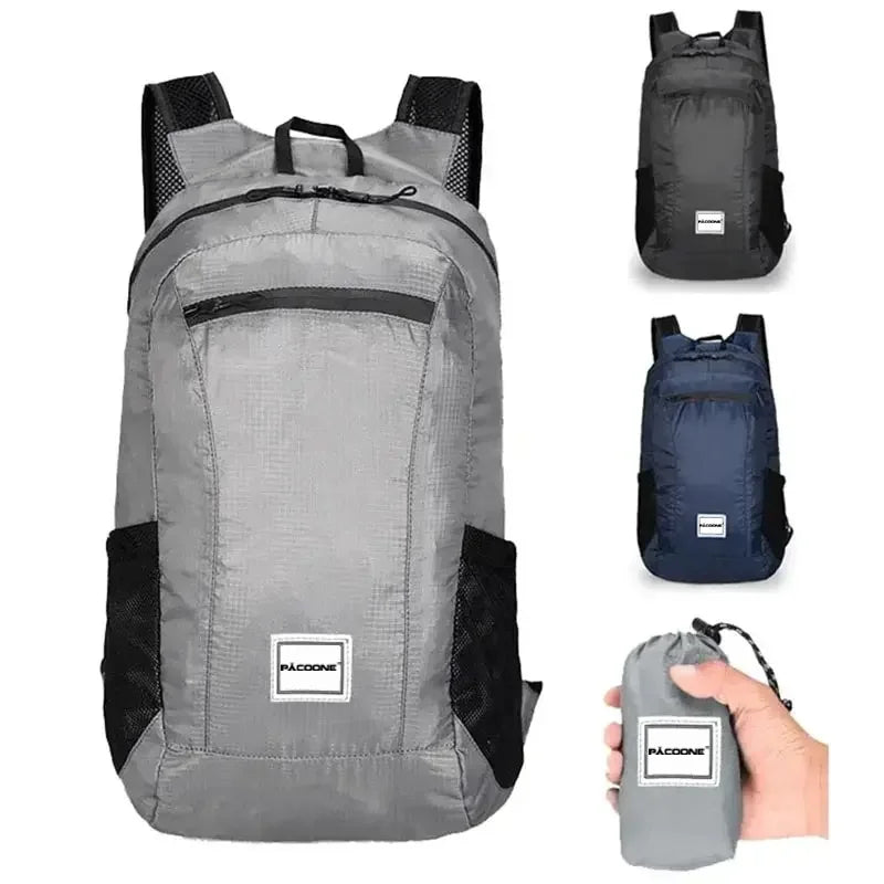 Foldable Backpack 20L — Lightweight, Waterproof | Gym & Hiking