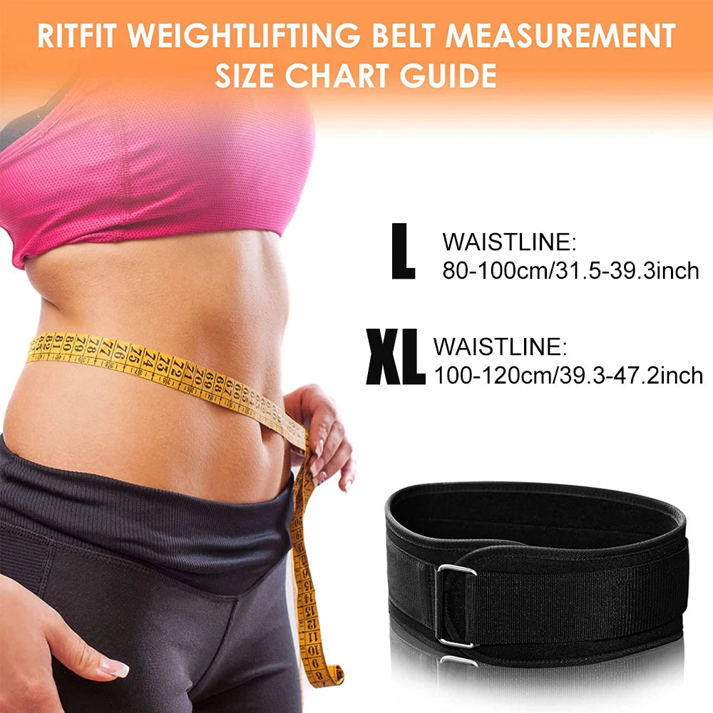 Gym Weightlifting Belt — Adjustable Back Support | Squat & Deadlift