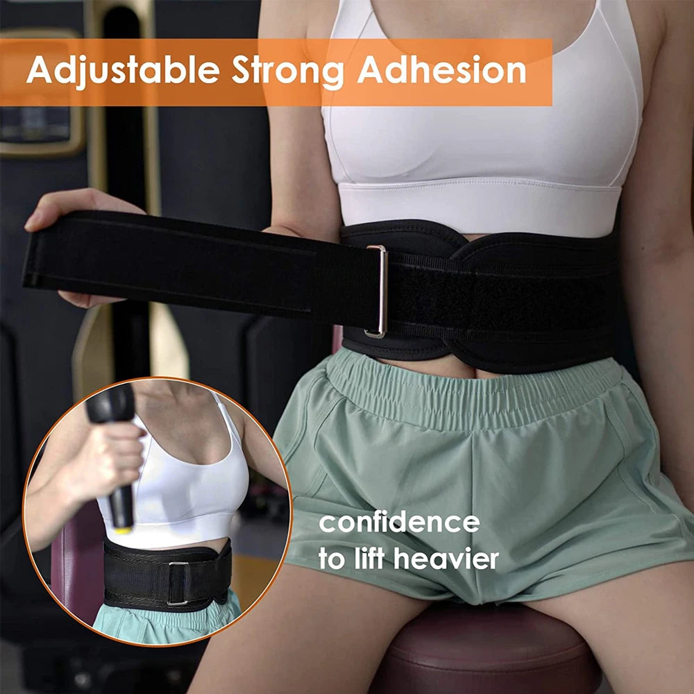 Gym Weightlifting Belt — Adjustable Back Support | Squat & Deadlift