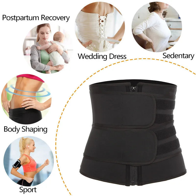 Waist Trainer & Slimming Belt — Sweat & Core Support | Workout
