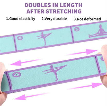 Yoga Stretching Belt — Multi-Loop Flexibility & Pilates Band