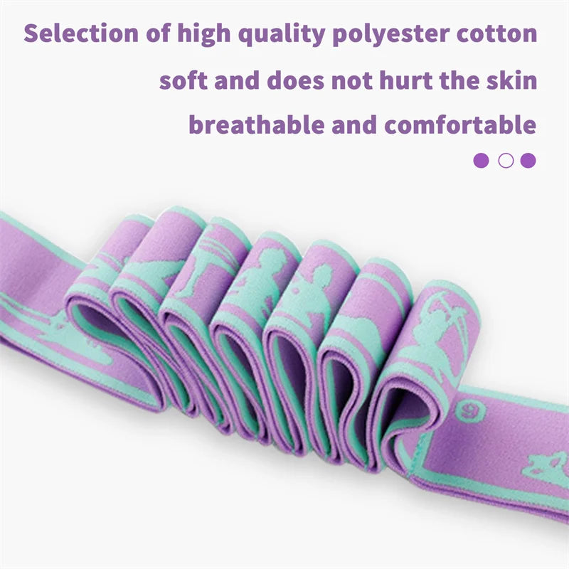 Yoga Stretching Belt — Multi-Loop Flexibility & Pilates Band