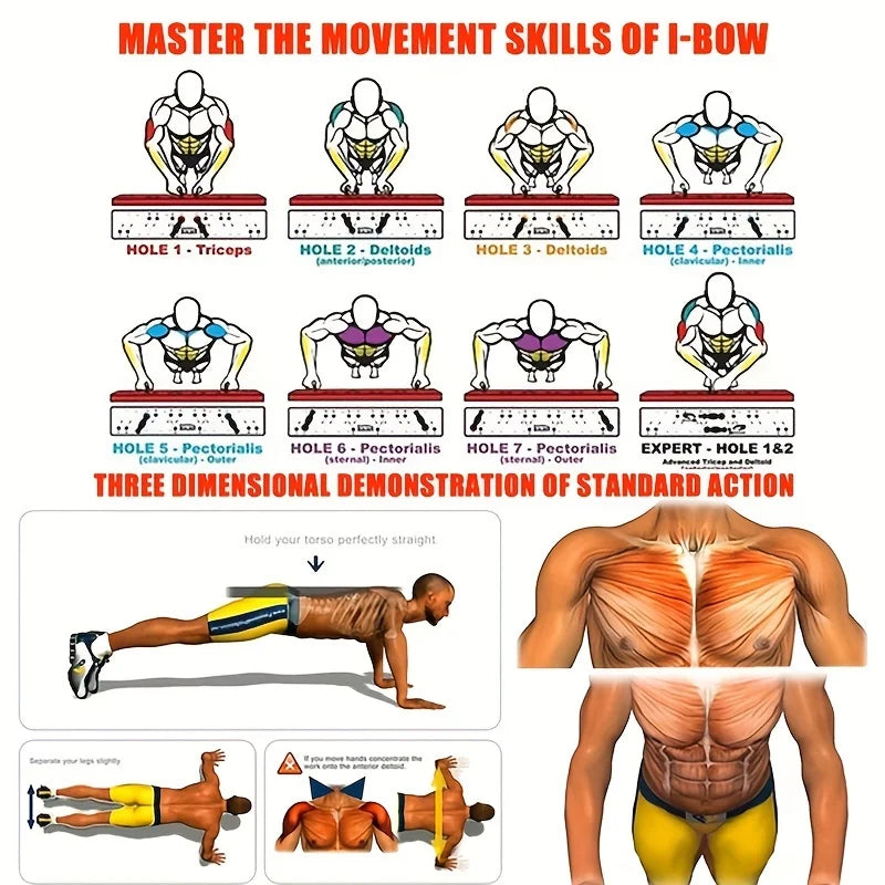 Push-Up Board Set — Multi-Function Home Chest & Arms Training
