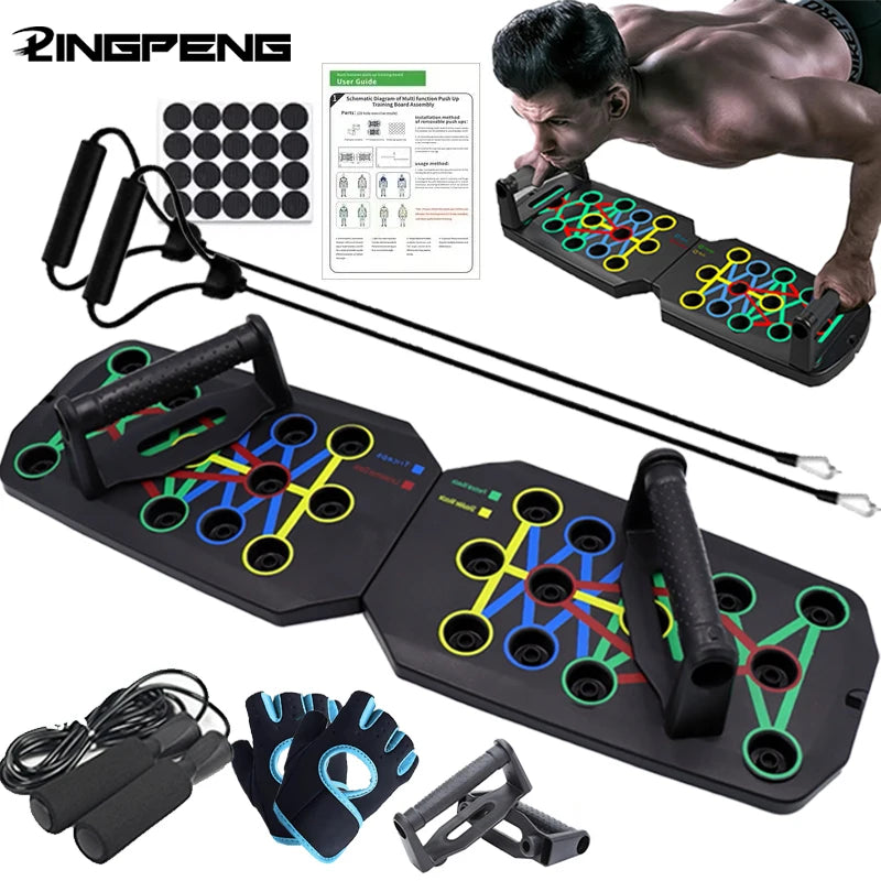 Push-Up Board Set — Multi-Function Home Chest & Arms Training